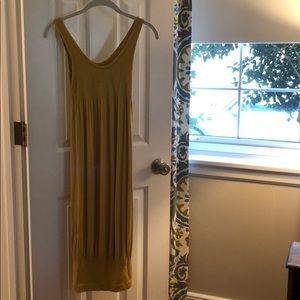 Gold Midi Dress